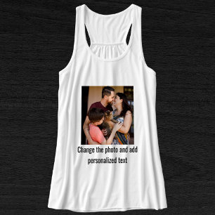 Personalised Cat Mum Family Fun Pet Photo White Singlet