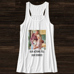 Personalised Cat Mum Family Pet Photo Cute White Singlet