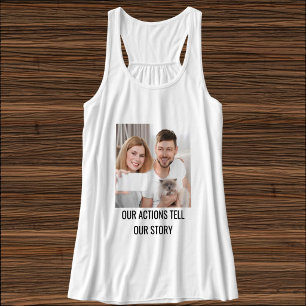 Personalised Cat Mum Quote Family Pet Photo White Singlet