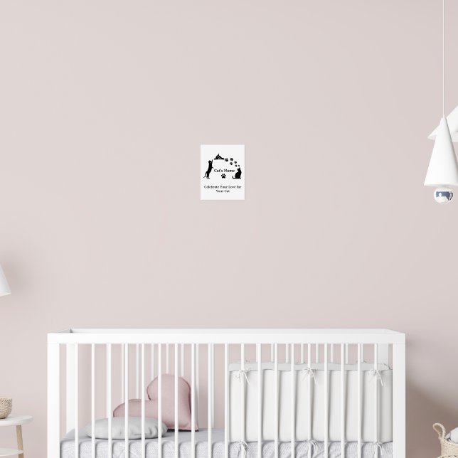 Personalised Cat Name Poster – Express Your Love f (Nursery 2)