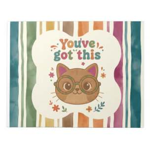 Personalised Cat Notebook   School Journal Notepad