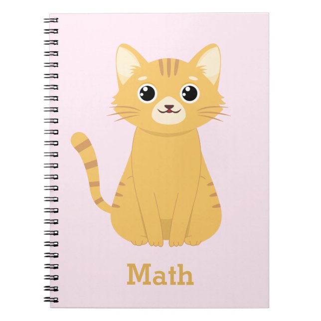 Personalised Cat Pattern Notebook (Front)