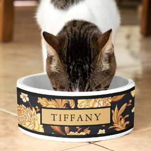 Personalised Cat Pet Bowl with Name