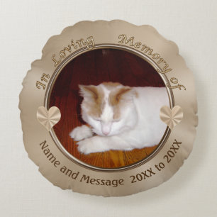 Personalised Cat Sympathy Gifts, PHOTO Pillow