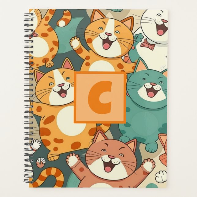 Personalised Cat-themed Planner (Front)