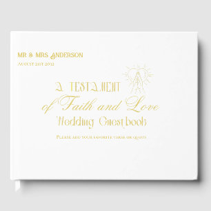 Personalised Catholic Bible Wedding Guestbook