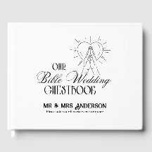 Personalised Catholic Bible Wedding Guestbook