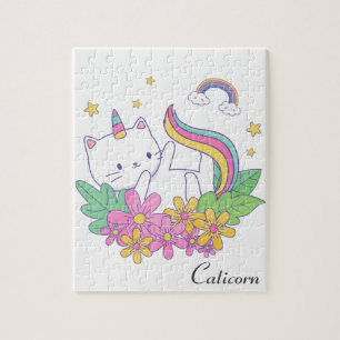 Personalised  Caticorn Cute Caticorn Jigsaw Puzzle