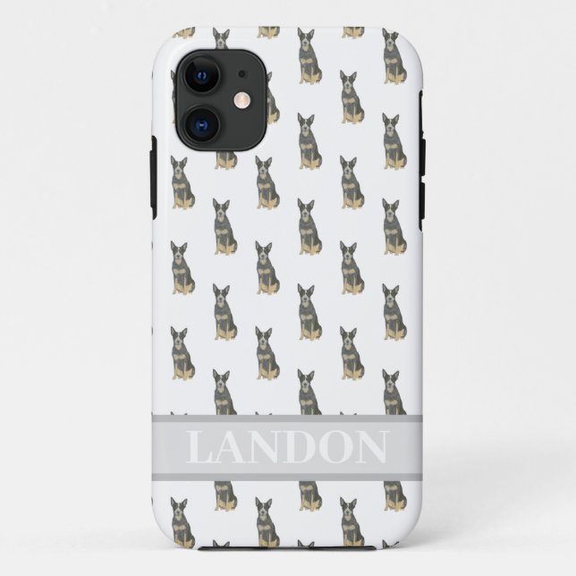 Personalised Cattledog Heeler (Blue Black Tan)  Case-Mate iPhone Case (Back)