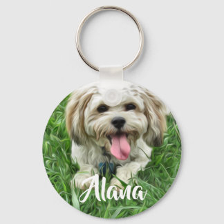 Personalised Cavachon Keychain