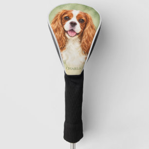 Personalised Cavalier King Charles Spaniel Golf Head Cover