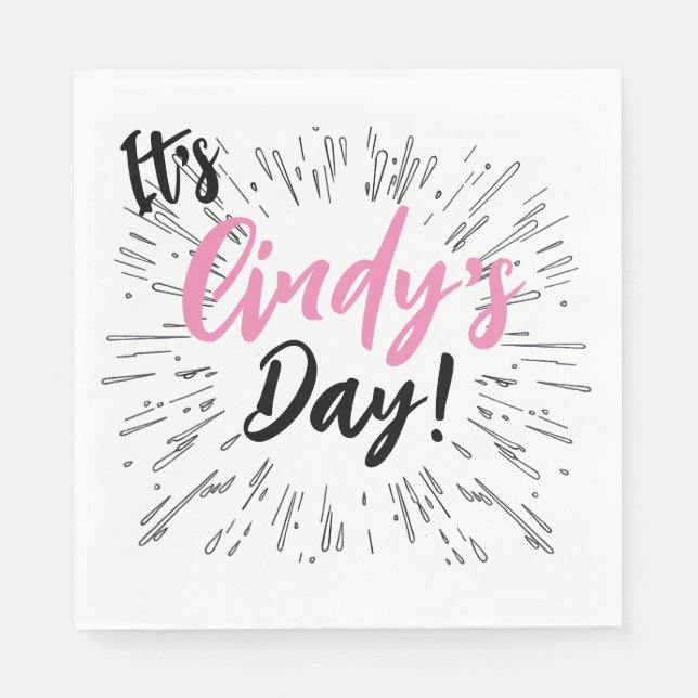 Personalised Celebration Napkin (Front)