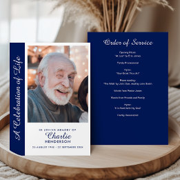 Personalised Celebration of Life Photo Memorial Programme