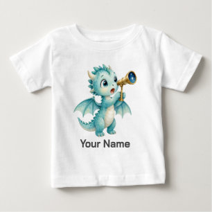 Personalised Celestial Adventure Dragon Baby T-Shirt