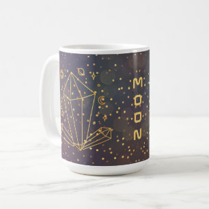 Personalised Celestial Crystals Space Doodles Mug
