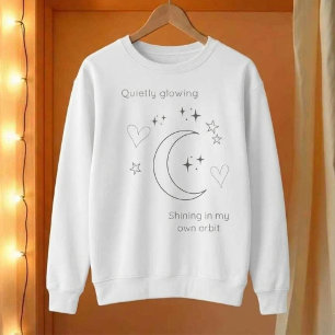 Personalised Celestial Design White Sweatshirt