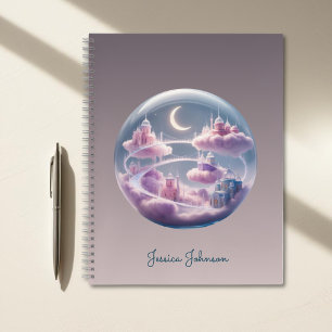 Personalised Celestial Floating City Notebook