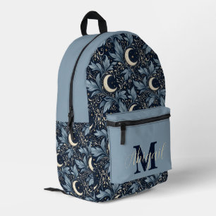 Personalised Celestial Moon Floral Backpack