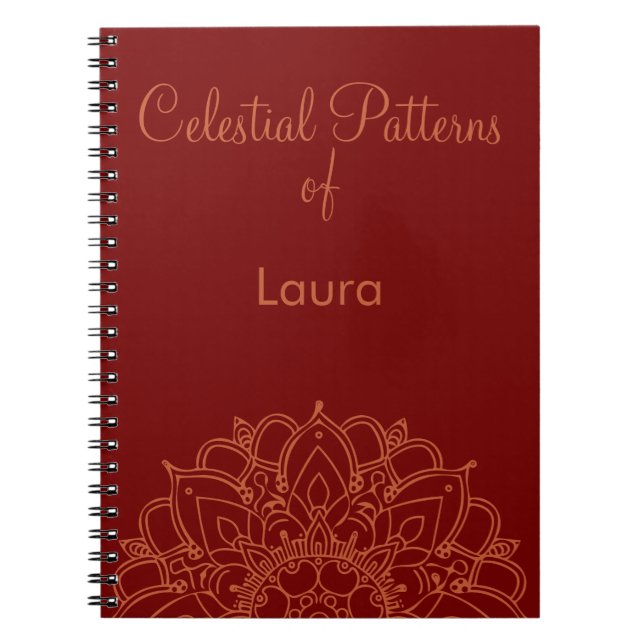 Personalised Celestial Patterns Journal (Front)