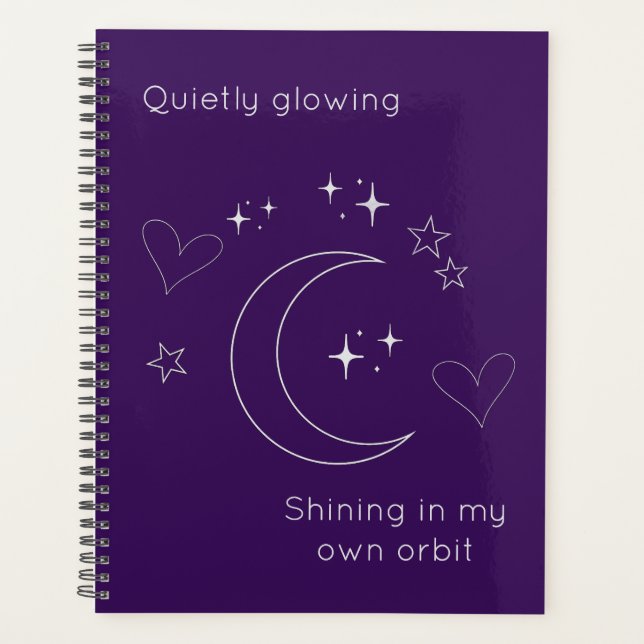 Personalised Celestial Planner Notebook (Front)