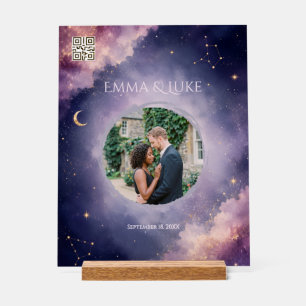 Personalised Celestial Wedding Acrylic Sign