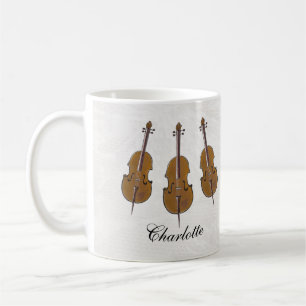 Personalised cello gift coffee mug