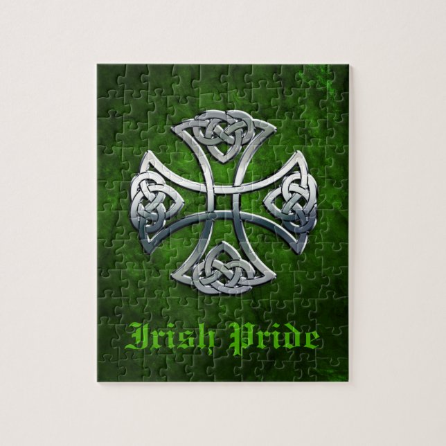 Personalised Celtic Cross Jigsaw Puzzle (Vertical)