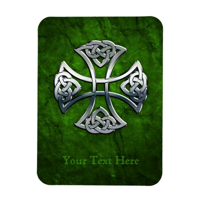 Personalised Celtic Cross Magnet (Vertical)