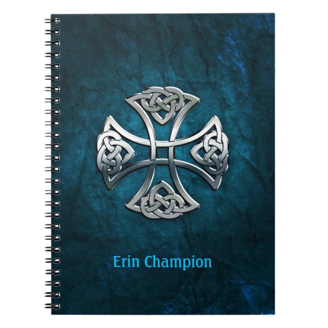 Personalised Celtic Cross Notebook (Front)