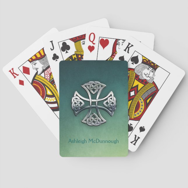 Personalised Celtic Cross Playing Cards (Back)