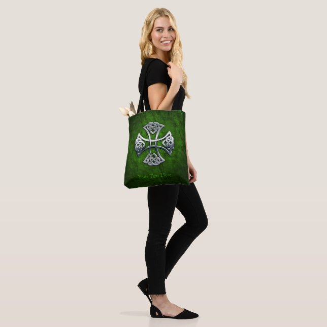 Personalised Celtic Cross Tote Bag (On Model)
