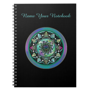 Personalised Celtic Mandala with Mystical Symbols Notebook