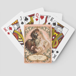 Personalised Centaur Bride and Groom Wedding Favou Playing Cards