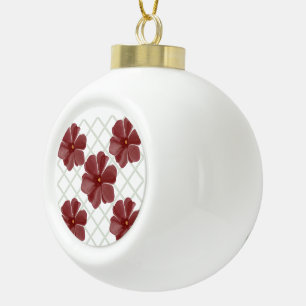 Personalised  ceramic ball christmas ornament