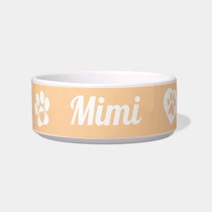 Personalised Ceramic Cat Bowl, customised Cat Gift Bowl