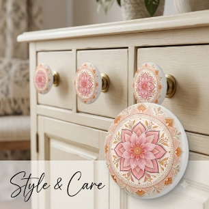Personalised Ceramic Knob with Your Image or Art