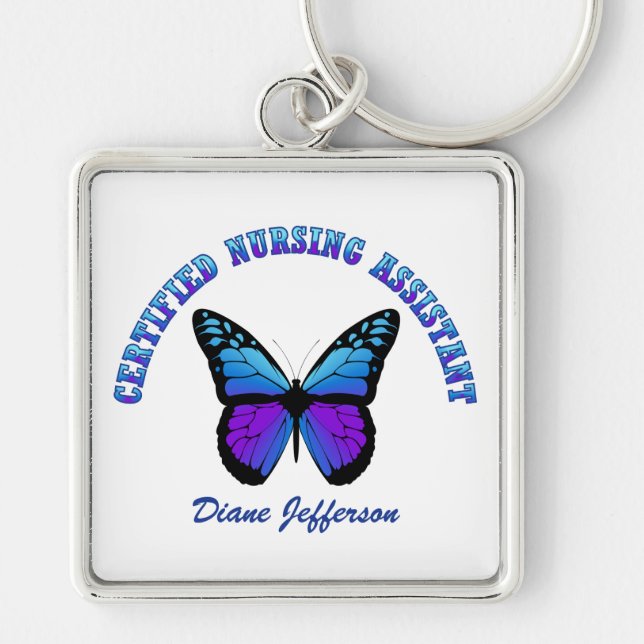 Personalised: Certified Nursing Assistant Keychain (Front)
