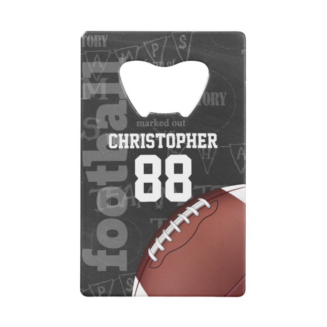 Personalised Chalkboard American Football (Front)