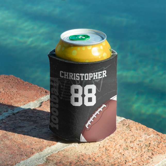 Personalised Chalkboard American Football Can Cooler (In Situ Pool)