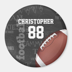 Personalised Chalkboard American Football Magnet