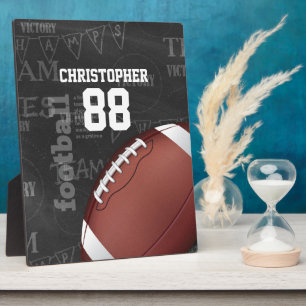 Personalised Chalkboard American Football Plaque