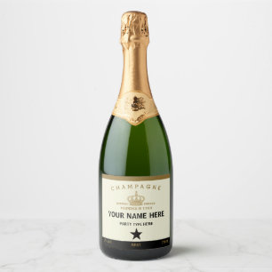 Personalised Champagne Label Template