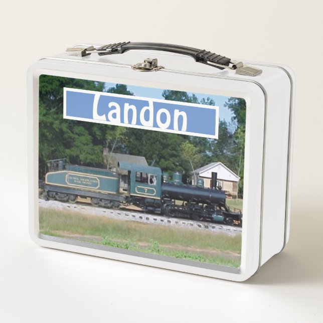 Personalised Changeable Name Train Metal Lunchbox (Front)