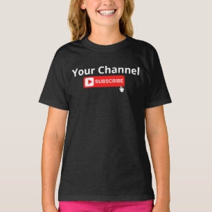Personalised Channel Subscribe T-Shirt