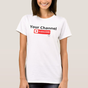 Personalised Channel Subscribe T-Shirt