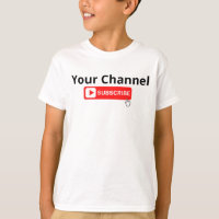 Personalised Channel Subscribe T-Shirt