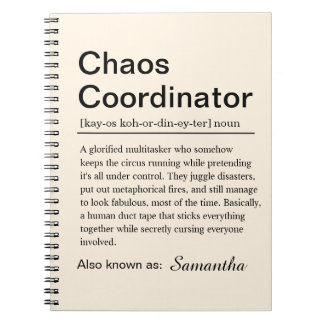 Personalised Chaos Coordinator Definition Notebook