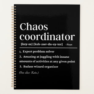 Personalised Chaos coordinator definition Planner