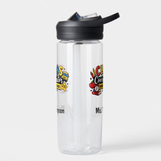 Personalised Chaos Coordinator Teacher Water Bottle