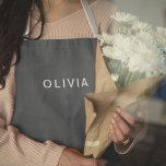 Personalised Charcoal Blue Custom Apron | Elegant<br><div class="desc">Cook, bake, or grill in style with this personalised charcoal blue custom apron. Featuring a sleek and modern charcoal blue design, this apron can be customised with your name, monogram, or custom text for a unique touch. Made from durable, high-quality fabric, it provides excellent coverage and protection from spills and...</div>